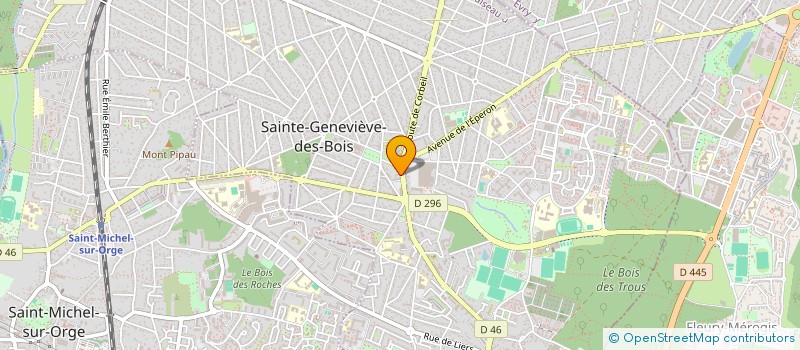 localisation de l'entreprise MONSIEUR BERNARD BEULIN à SAINTE-GENEVIEVE-DES-BOIS