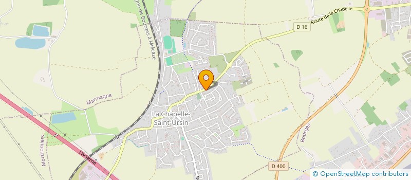 localisation de l'entreprise MONSIEUR BERNARD BEVIERE  LA CHAPELLE-SAINT-URSIN