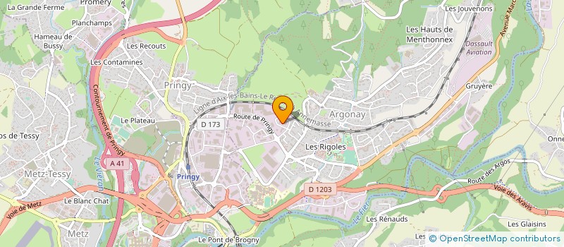 localisation de l'entreprise MONSIEUR BERNARD BEVILLARD  FILLIERE