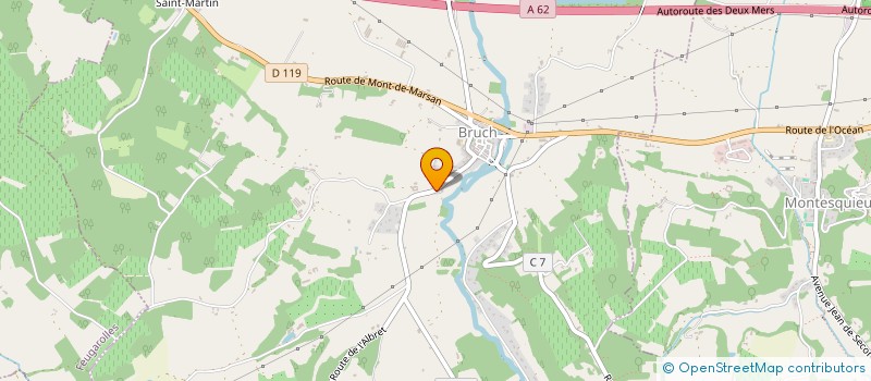 localisation de l'entreprise MONSIEUR BERNARD BEZIAT  BRUCH