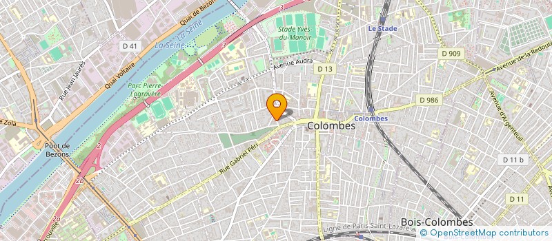 localisation de l'entreprise MONSIEUR BERNARD BIACABE  COLOMBES