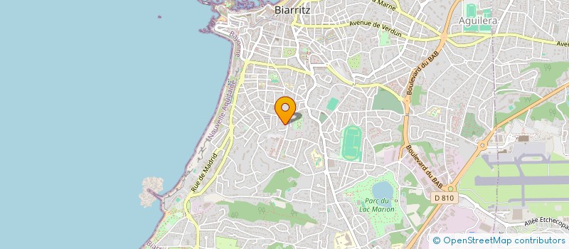 localisation de l'entreprise MONSIEUR BERNARD BIBES à BIARRITZ