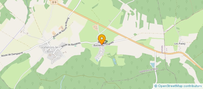 localisation de l'entreprise MONSIEUR BERNARD BICHET à VALLEROIS-LE-BOIS