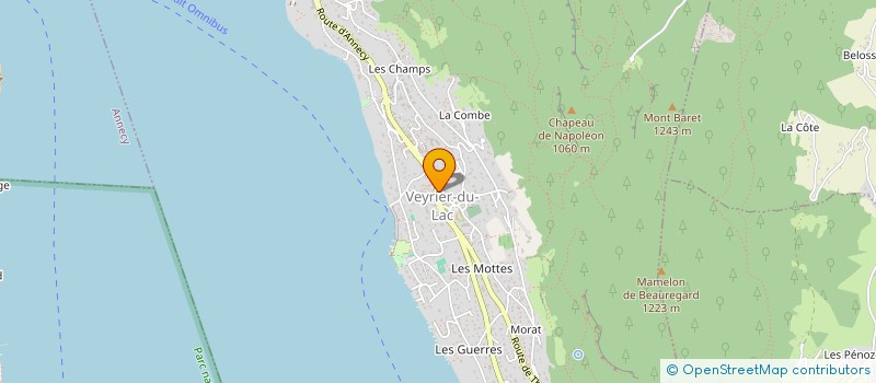 localisation de l'entreprise MONSIEUR BERNARD BIDAL  VEYRIER-DU-LAC