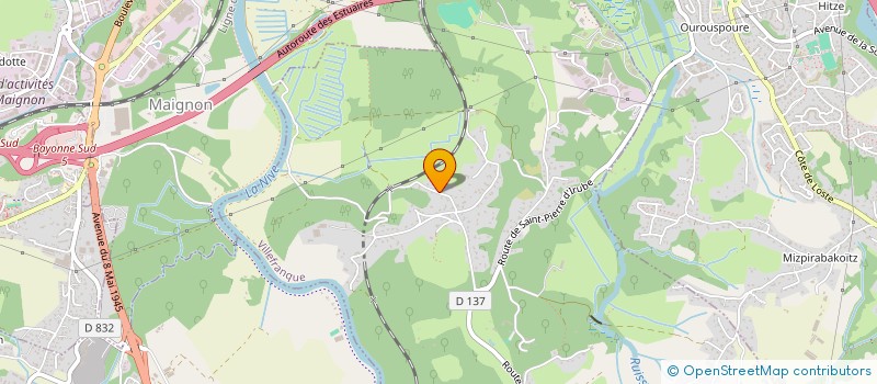 localisation de l'entreprise MONSIEUR BERNARD BIDEGARAY  URCUIT