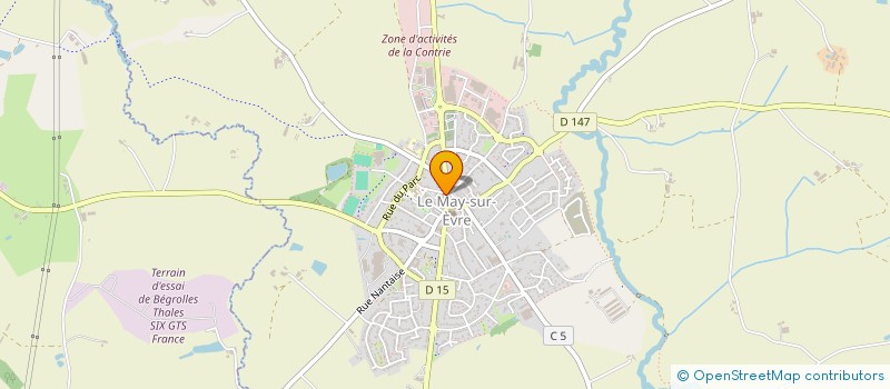 localisation de l'entreprise MONSIEUR BERNARD BIDET  LE MAY-SUR-EVRE