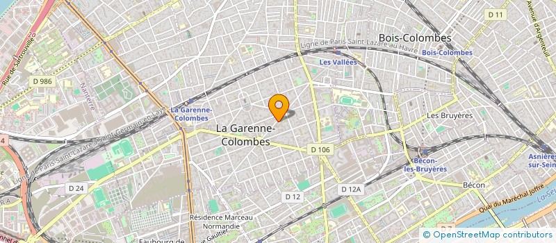 localisation de l'entreprise MONSIEUR BERNARD BILIS à LA GARENNE-COLOMBES
