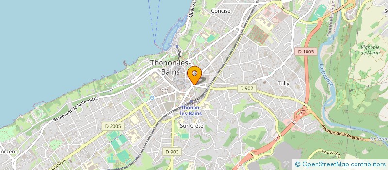 localisation de l'entreprise MONSIEUR BERNARD BILLAUDAZ à THONON-LES-BAINS