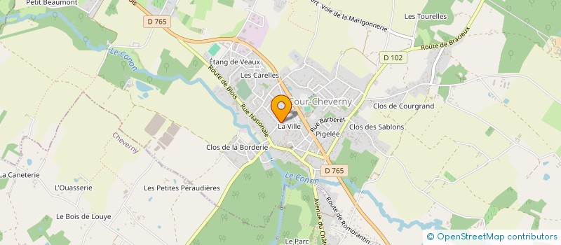 localisation de l'entreprise MONSIEUR BERNARD BILLOT  COUR-CHEVERNY