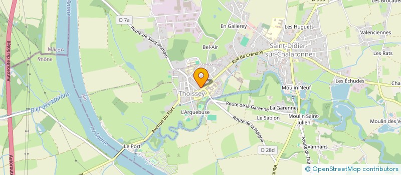 localisation de l'entreprise MONSIEUR BERNARD BION  THOISSEY