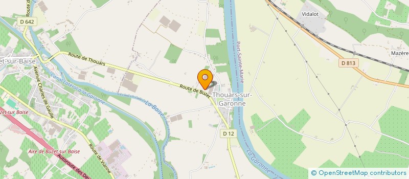 localisation de l'entreprise MONSIEUR BERNARD BITAUBE  THOUARS-SUR-GARONNE