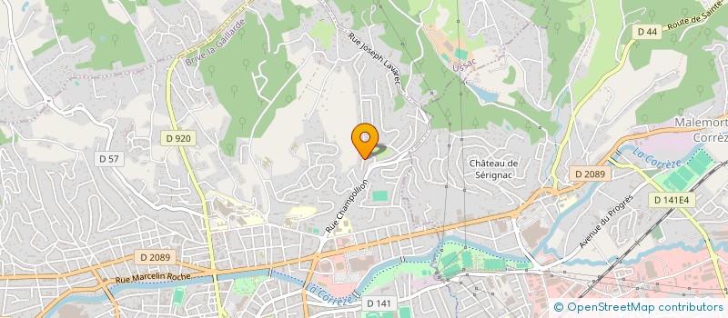 localisation de l'entreprise MONSIEUR BERNARD BIVILLE  BRIVE-LA-GAILLARDE