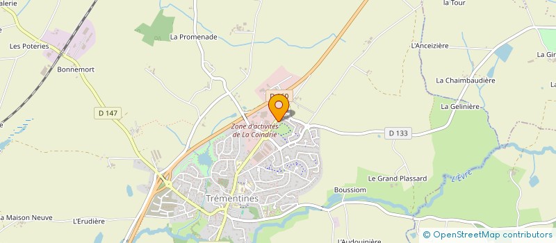 localisation de l'entreprise MONSIEUR BERNARD BIZON  TREMENTINES