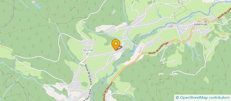 localisation de l'entreprise MONSIEUR BERNARD BLAISON  CLEURIE