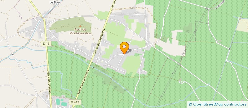 localisation de l'entreprise MONSIEUR BERNARD BLANC  CUXAC D'AUDE