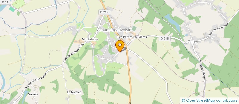 localisation de l'entreprise MONSIEUR BERNARD BLANC  ASNANS-BEAUVOISIN