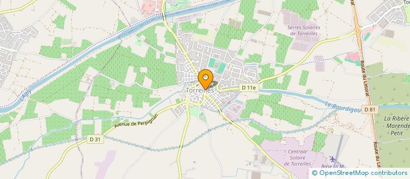 localisation de l'entreprise MONSIEUR BERNARD BLANC  TORREILLES