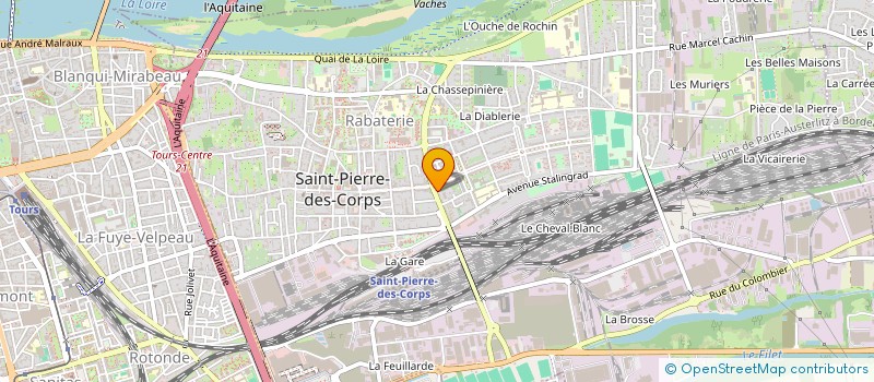 localisation de l'entreprise MONSIEUR BERNARD BLANCHARD  SAINT-PIERRE-DES-CORPS