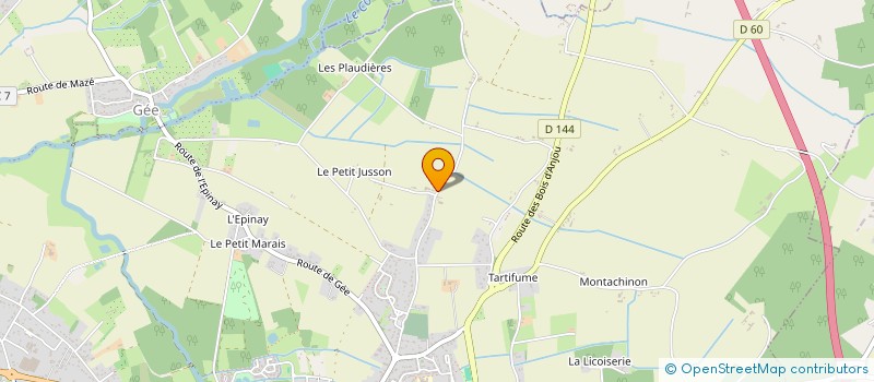 localisation de l'entreprise MONSIEUR BERNARD BLANCHET  BEAUFORT-EN-ANJOU