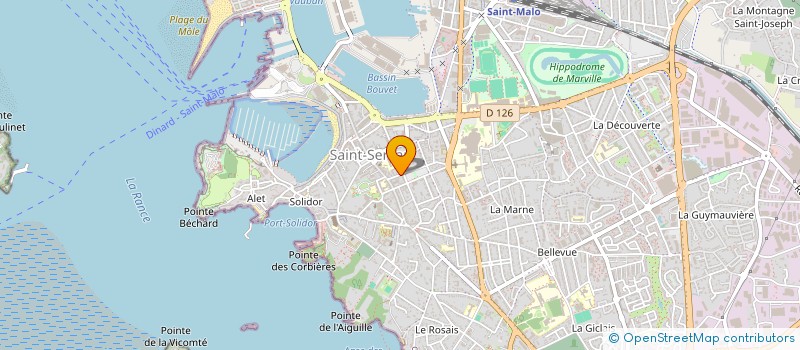 localisation de l'entreprise MONSIEUR BERNARD BLANDIN  SAINT-MALO