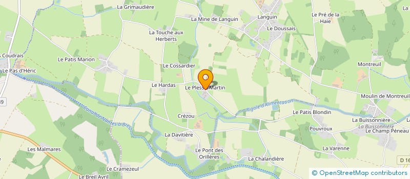 localisation de l'entreprise MONSIEUR BERNARD BLOND  NORT-SUR-ERDRE