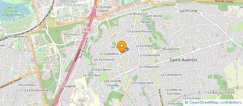 localisation de l'entreprise MONSIEUR BERNARD BLONDEAU  SAINT-AVERTIN