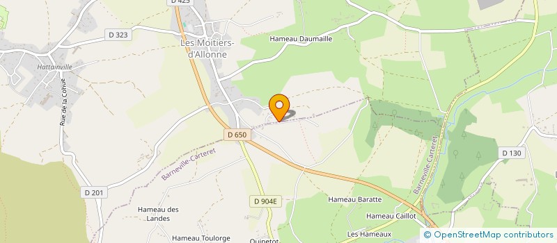 localisation de l'entreprise MONSIEUR BERNARD BLONDEL à LES MOITIERS-D'ALLONNE