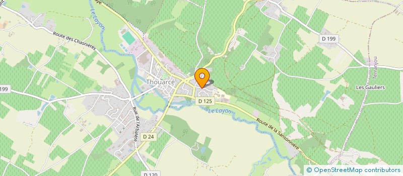 localisation de l'entreprise MONSIEUR BERNARD BLOUIN  BELLEVIGNE-EN-LAYON