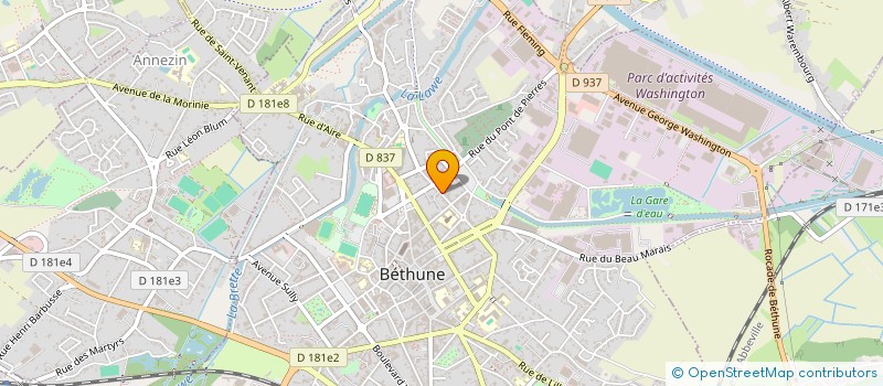 localisation de l'entreprise MONSIEUR BERNARD BOCQUET  BETHUNE