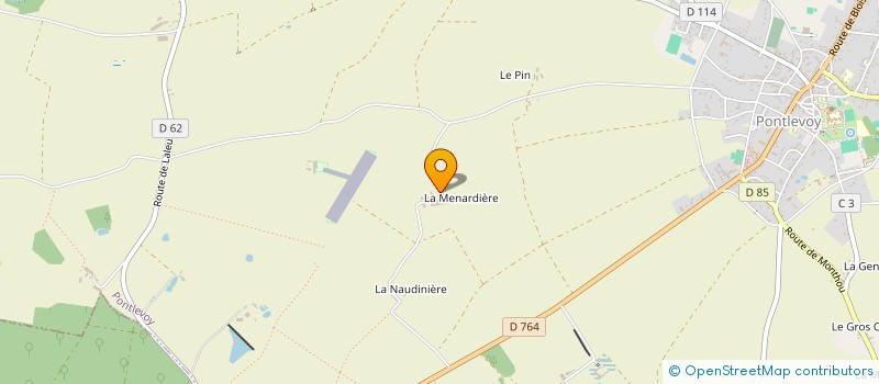 localisation de l'entreprise MONSIEUR BERNARD BODEREAU  PONTLEVOY