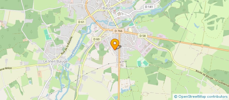 localisation de l'entreprise MONSIEUR BERNARD BODIN  BAUGE-EN-ANJOU