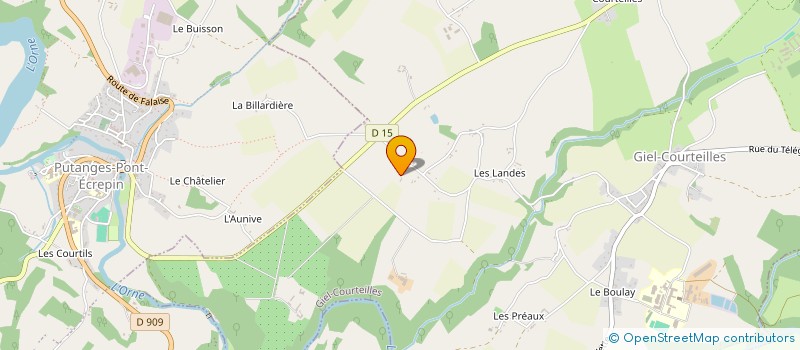 localisation de l'entreprise MONSIEUR BERNARD BOISGONTIER à GIEL-COURTEILLES