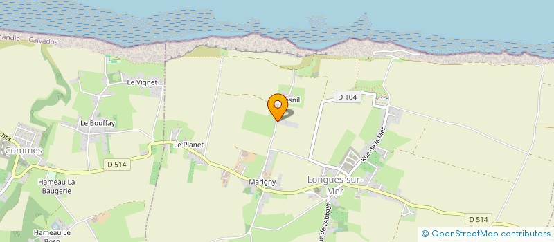 localisation de l'entreprise MONSIEUR BERNARD BOISSEAU  LONGUES-SUR-MER