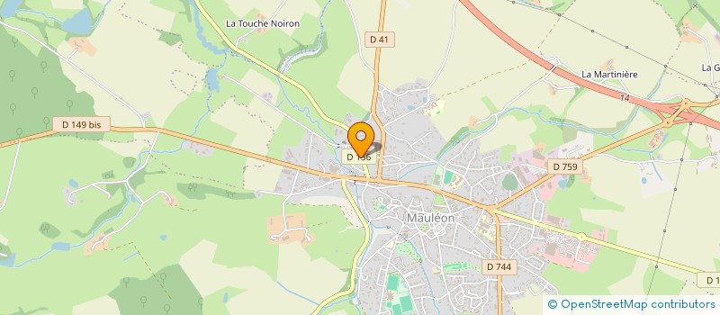 localisation de l'entreprise MONSIEUR BERNARD BOISSINOT  MAULEON