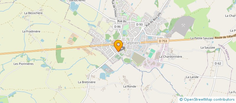 localisation de l'entreprise MONSIEUR BERNARD BOLTEAU à TREIZE-SEPTIERS