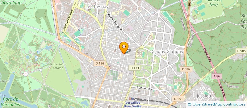 localisation de l'entreprise MONSIEUR BERNARD BOMMIER  LE CHESNAY-ROCQUENCOURT