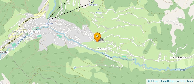 localisation de l'entreprise MONSIEUR BERNARD BON-BETEND  LE GRAND-BORNAND