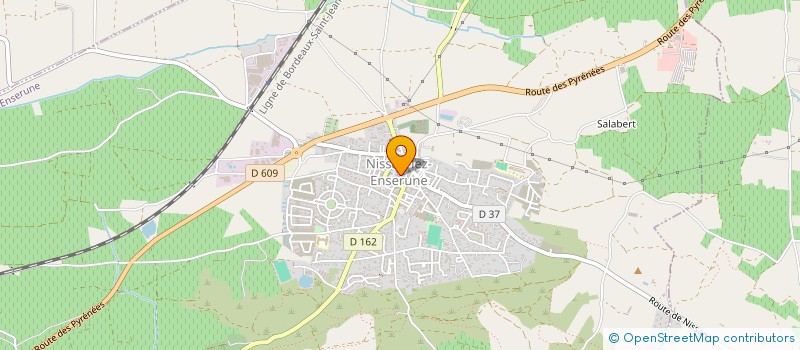 localisation de l'entreprise MONSIEUR BERNARD BONNAFOUS  NISSAN-LEZ-ENSERUNE