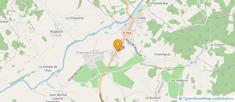 localisation de l'entreprise MONSIEUR BERNARD BONTE  CHERVEIX-CUBAS