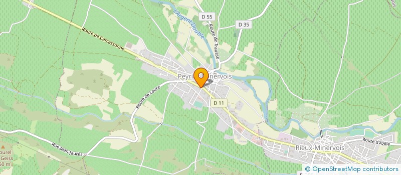 localisation de l'entreprise MONSIEUR BERNARD BORDES  PEYRIAC-MINERVOIS