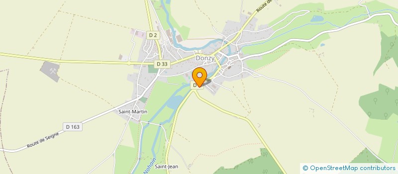 localisation de l'entreprise MONSIEUR BERNARD BORDET  DONZY