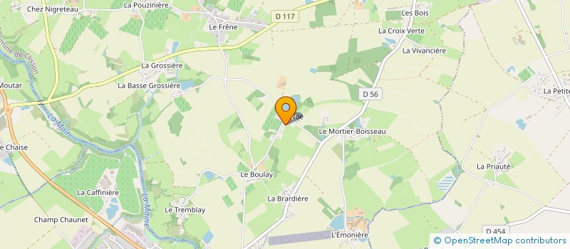 localisation de l'entreprise MONSIEUR BERNARD BORDET à SAINT-LUMINE-DE-CLISSON