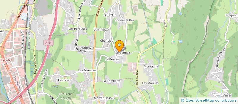 localisation de l'entreprise MONSIEUR BERNARD BORDON à SONNAZ