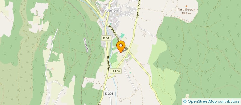 localisation de l'entreprise MONSIEUR BERNARD BOREL  BANON