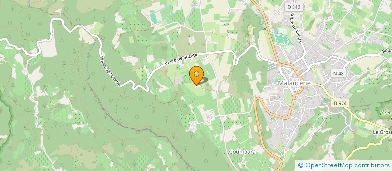 localisation de l'entreprise MONSIEUR BERNARD BOREL  MALAUCENE