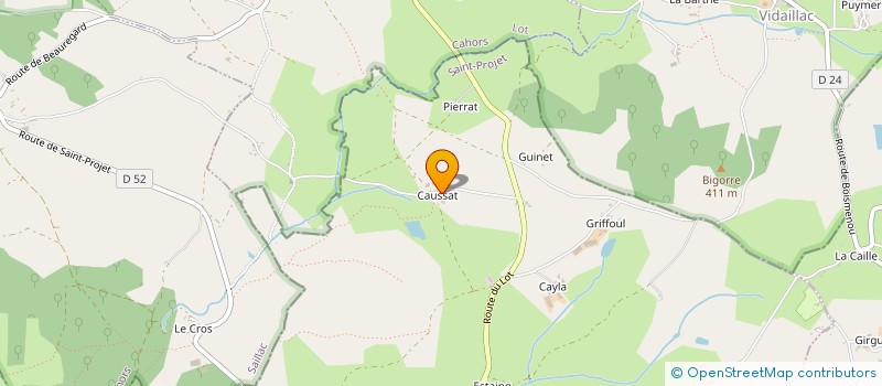 localisation de l'entreprise MONSIEUR BERNARD BORIES  SAINT-PROJET