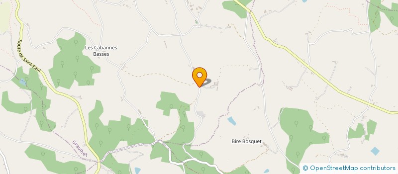 localisation de l'entreprise MONSIEUR BERNARD BORIES  GRAULHET
