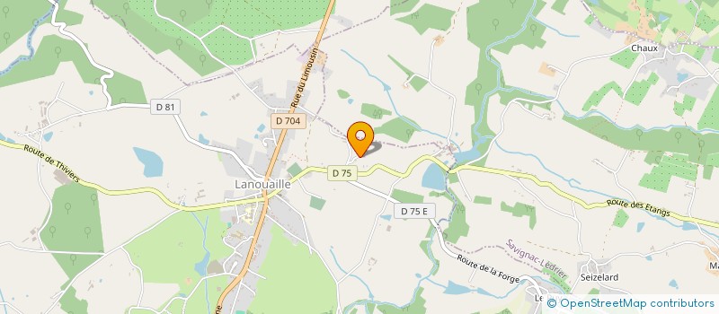 localisation de l'entreprise MONSIEUR BERNARD BOSSAVY  LANOUAILLE