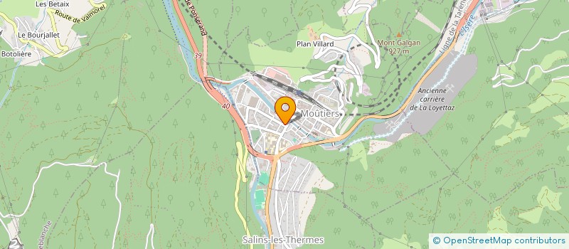 localisation de l'entreprise MONSIEUR BERNARD BOSSU  MOUTIERS