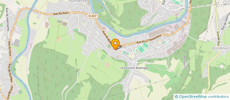 localisation de l'entreprise MONSIEUR BERNARD BOUCHE  MANDEURE